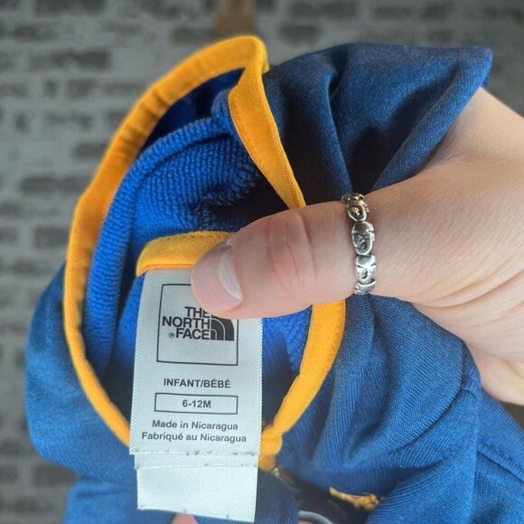 The North Face | infant blue full zip hoodie - Picture 3 of 7